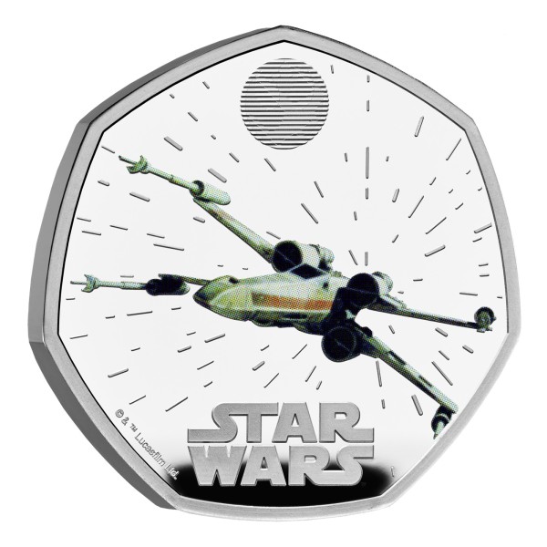 50 Pence Silver Proof Star Wars - X-Wing UK 2024 Royal Mint