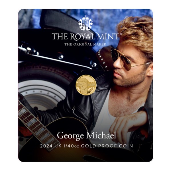 1/40 Oz Gold Proof Music Legends - George Michael United Kingdom 2024