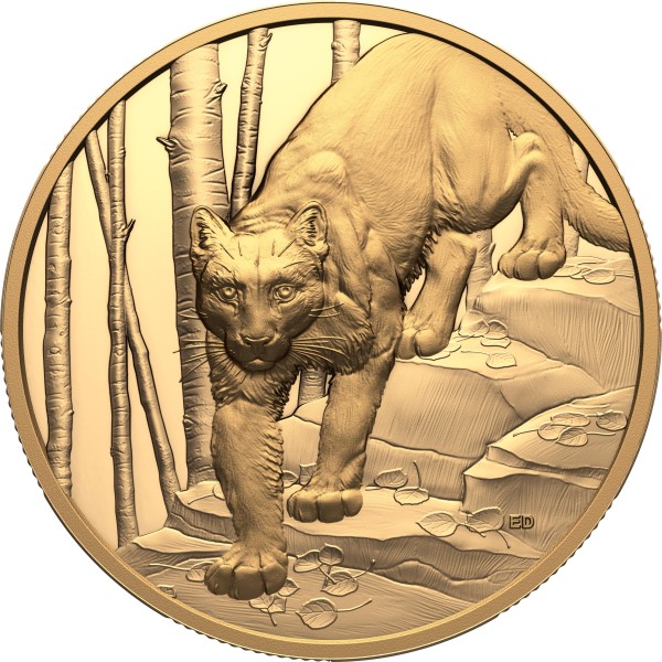 1 Unze Gold Proof Great Hunters - Puma 200 CAD Ultra High Relief Kanada 2024