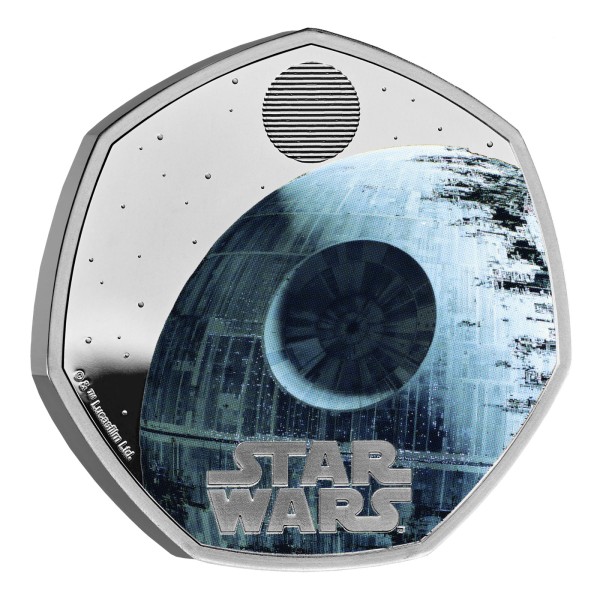 50 Pence Silver Proof Star Wars - Death Star II UK 2024 Royal Mint