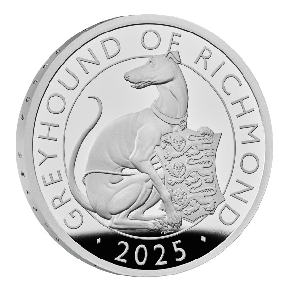 1 Unze Silber Proof - the Greyhound of Richmond - The Royal Tudor Beasts (8) 2 £ United Kingdom 2025