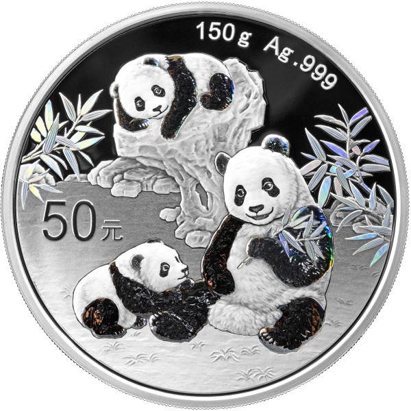 150 Gramm Silber Proof Panda 50 Yuan China 2025