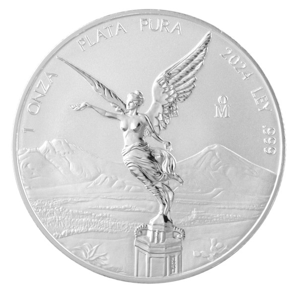 1 Unze Silber Reverse Proof Libertad Mexiko 2024